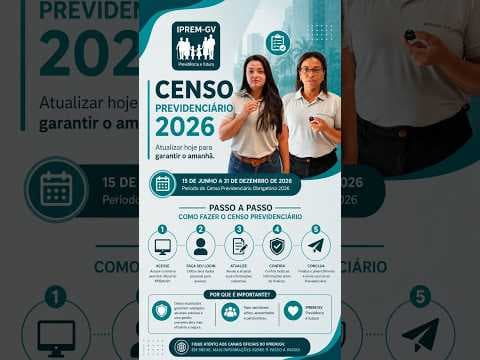 CENSO PREVIDENCIÁRIO OBRIGATÓRIO 2026